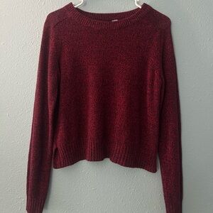 Divided Burgundy Crew Neck Sweater from H&M